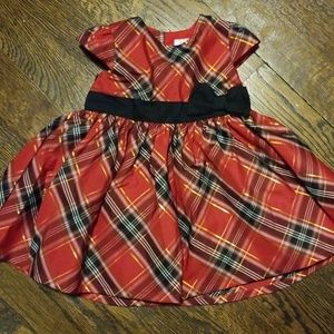 3M Carter's red tartan dress